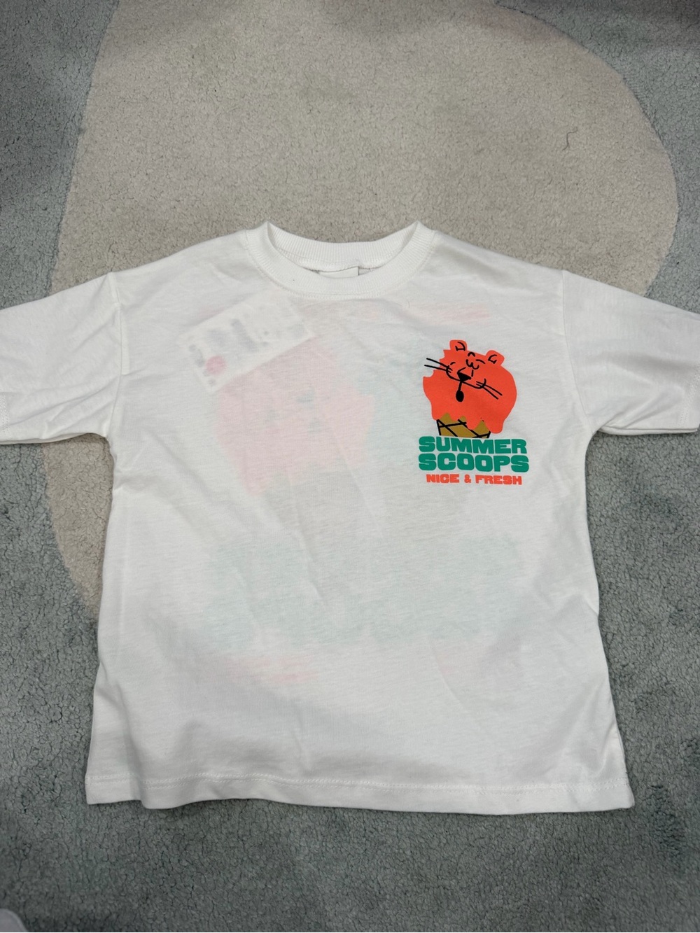 Zara Toddler Ice Cream Graphic Tee NWT size 5